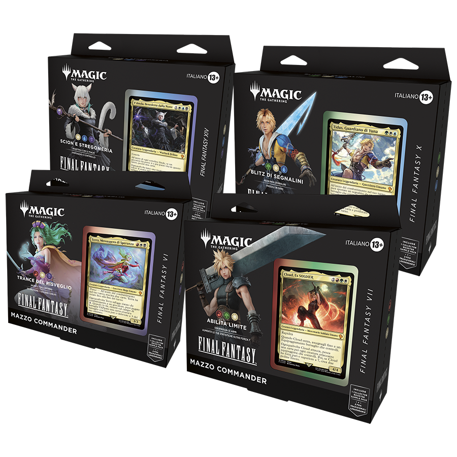 MTG - Final Fantasy Commander Display (4 Deck) - Ita