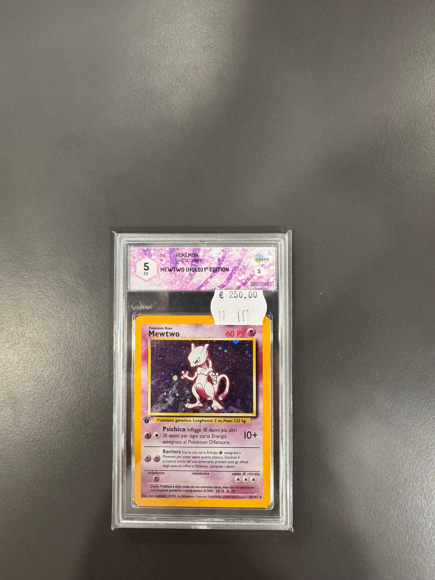Mewtwo Set Base - Prima edizione Graad 5